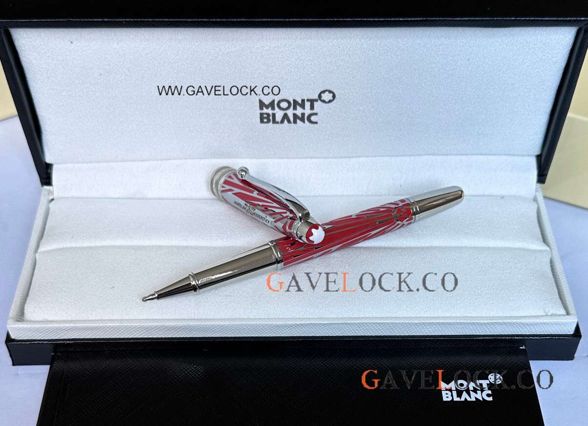 Clone Mont blanc 164 Meisterstuck 100 Yrs Doue Classique Red Roller Ball